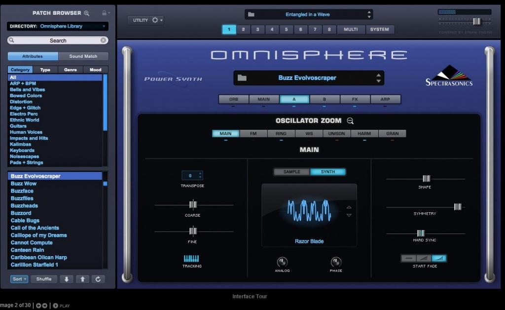 Omnisphere refresh soundsource browser chrome
